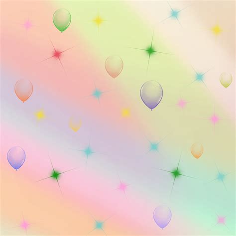 pastel background with balloons and stars 19863023 Vector Art at Vecteezy