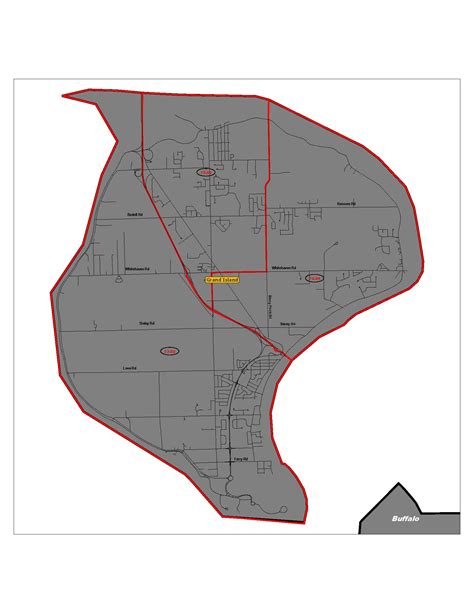 Map of Grand Island indicating Census Tracts | Erie County Legislature