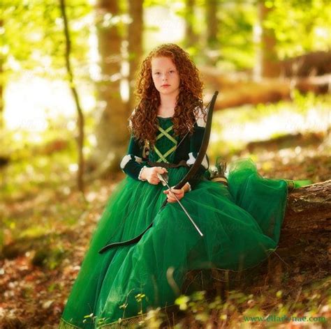 Merida Costume Tutu Dress - Disney Brave Inspired Princess Gown ...