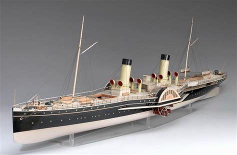 Model which represents the paddle steamers "Queen Victoria" and the ''Prince of Wales ...