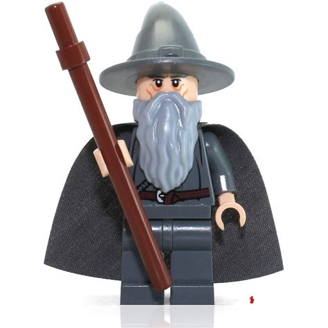 Lego The Lord of the Rings Minifigure: Gandalf the Gray Wizard (with Staff) - Walmart.com ...