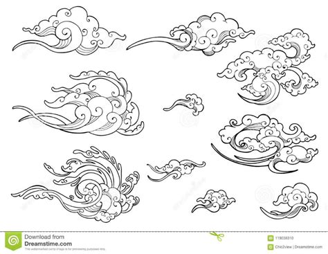 Chinese Cloud Tattoo Design