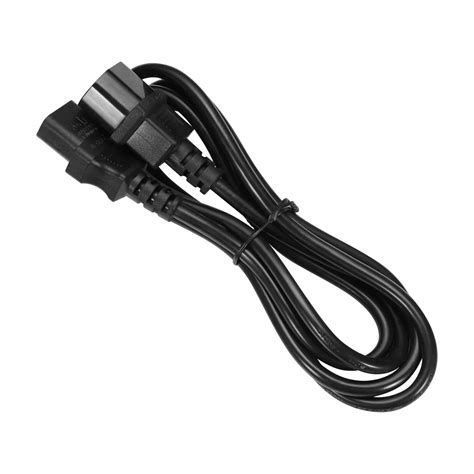 Power Cable 3 Pin IEC Extension 1.8m, 10A - Black - MikroTech