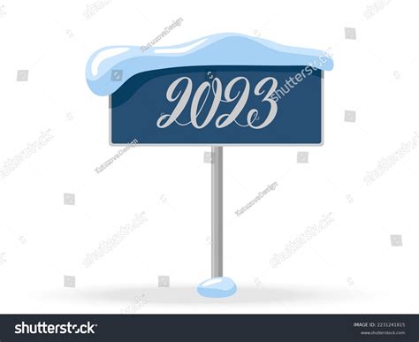 Frame Snow Caps 2023 Text Hand Stock Vector (Royalty Free) 2231241815 | Shutterstock