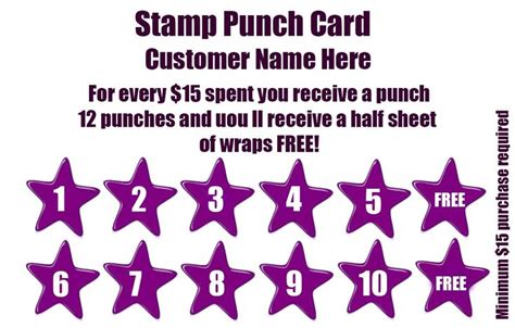 50+ Punch Card Templates - For Every Business (Boost Customer Loyalty) - Template Sumo | Loyalty ...