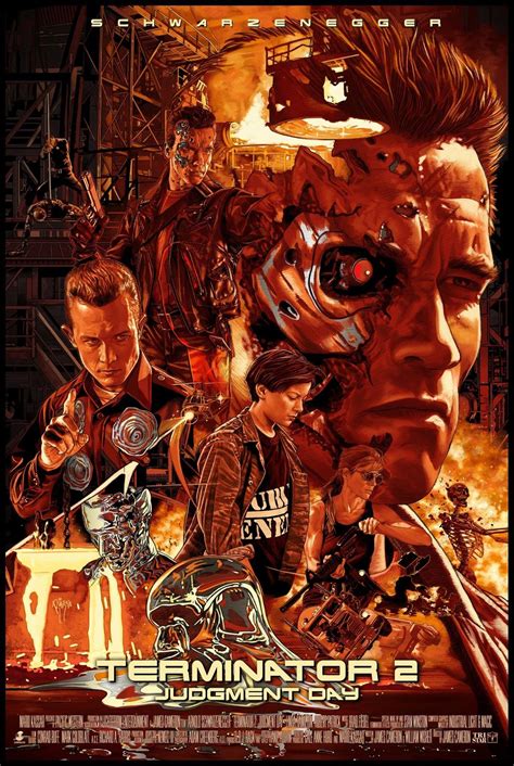 Terminator 2: Judgment Day (1991) James Cameron, dir. Action Movie Poster, Best Movie Posters ...