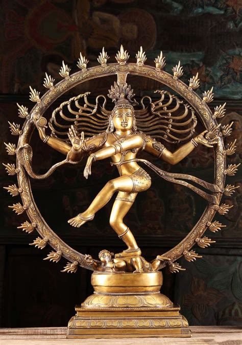 SOLD Brass Shiva as Lord of Dance, Nataraja Dancing Within a ...