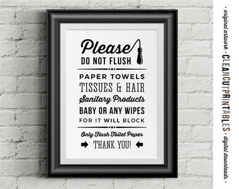 Funny PRINTABLE Bathroom Sign Do Not Flush Toilet Paper | ubicaciondepersonas.cdmx.gob.mx