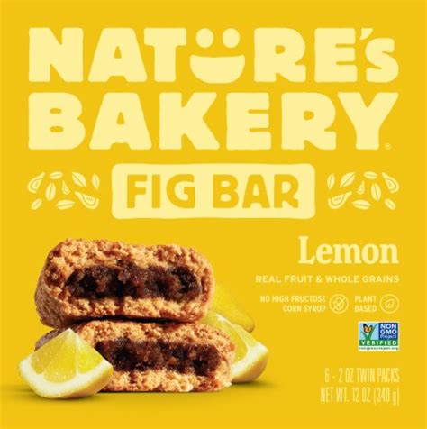 Nature's Bakery Whole Wheat Lemon Fig Bars, 6 ct / 2 oz - Fred Meyer