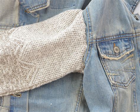 DIY: Sweater Sleeve Denim Jacket - Wild Amor