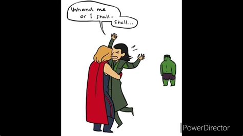 Hulk Makes Loki Hug Thor Comic Dub - YouTube