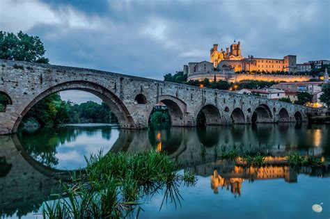 Béziers, Kathedrale St. Nazaire and Pont Vieux by Christine Foth | Beautiful places, Beziers ...