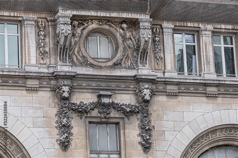 Architectural Details of Paris-Gare-de-Lyon (or Gare de Lyon - Station ...