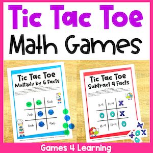 Tic Tac Toe Math Games