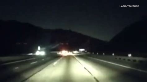 Getty Fire: Dashcam video shows electrical arc, explosion that started ...