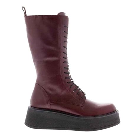 Carl Scarpa Punk Burgundy Leather Lace Up Boots | Jarrold, Norwich