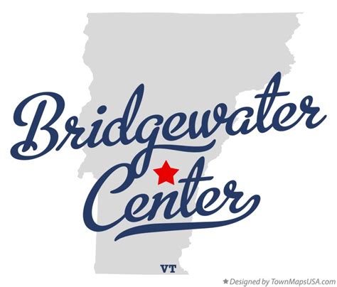 Map of Bridgewater Center, VT, Vermont