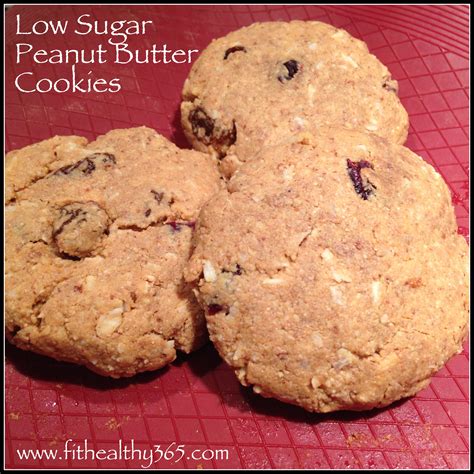 Healthy Low Sugar Peanut Butter Cookies | Fit + Healthy 365