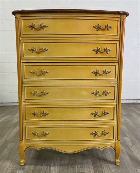 VINTAGE DIXIE FURNITURE French Provincial Style Chest of Drawers $649. ...