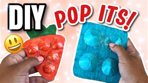 DIY POP ITS - super easy FIDGETS! - YouTube