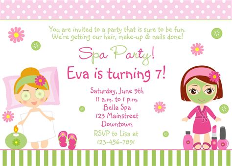 Spa Birthday Party Invitation printable by TheButterflyPress – FREE Printable Birthday ...
