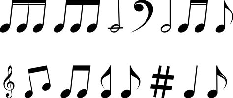 Music Notes Silhouette - ClipArt Best