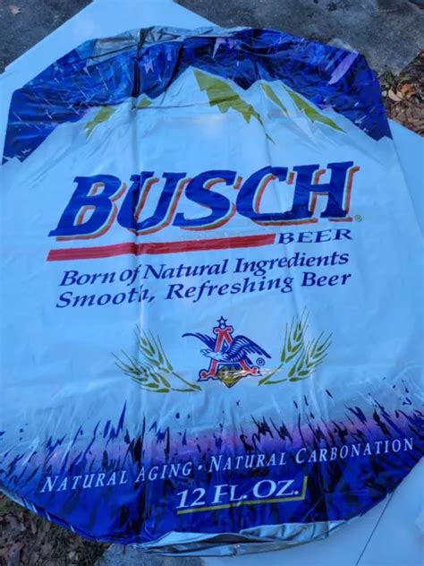 VINTAGE LOGO BUSCH BEER Inflatable Beer Can Old Logo Novelty Bar Anheuser-Busch $35.00 - PicClick