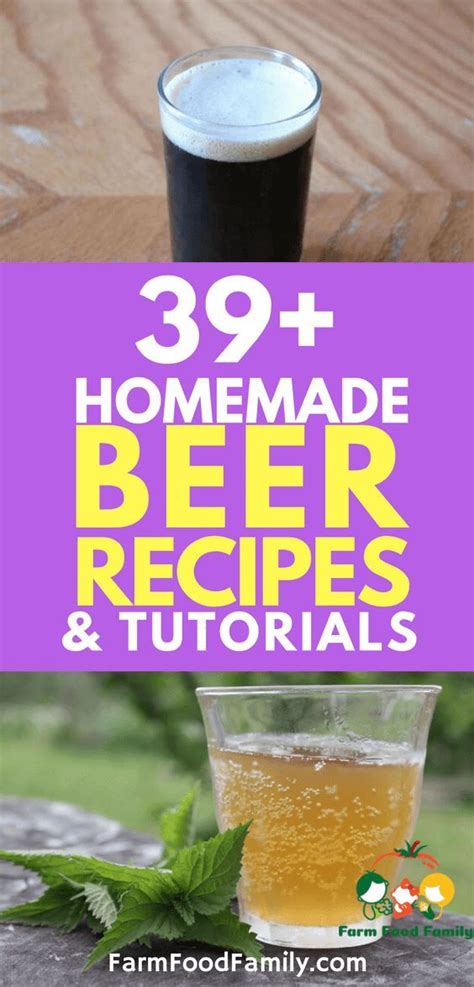 39+ Best Homemade Beer Recipes & Tutorials | Homemade beer, How to make beer, Beer recipes