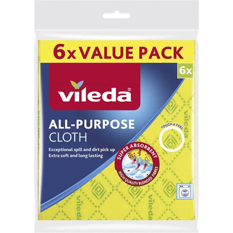 Vileda All Purpose Cloth 6 Pack | Woolworths