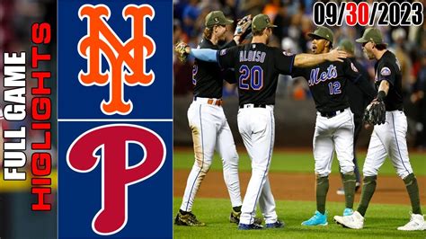 New York Mets vs Philadelphia Phillies FULL GAME HIGHLIGHTS [TODAY ...