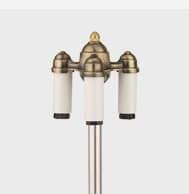 Triple Inverted Candelabra Part | American Gas Lamp Works