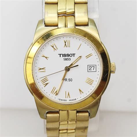 Men's Tissot PR 50 Gold Tone Wristwatch | Property Room