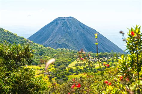 Izalco Volcano Cerro Verde National Park El Salvador Stock Photo ...