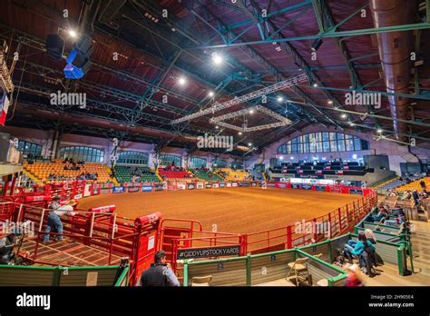 Fort Worth, NOV 27 2021, Interior view of the Stockyards Championship ...