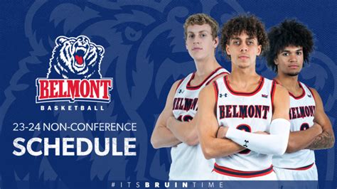 Belmont Men's Basketball Releases 2023-24 Non-Conference Schedule - Williamson Source