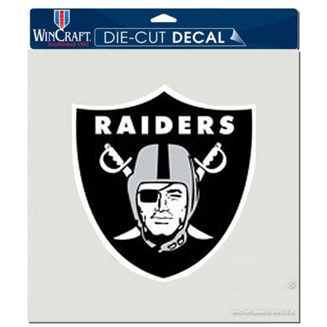 WinCraft Oakland Raiders 8'' x 8'' Color Car Decal