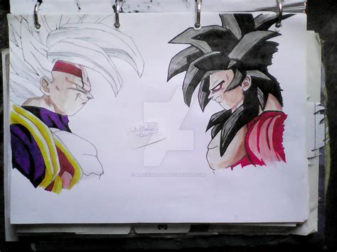 Goku ssj4 vs Baby Vegeta ssj2 by Black000d00 on DeviantArt