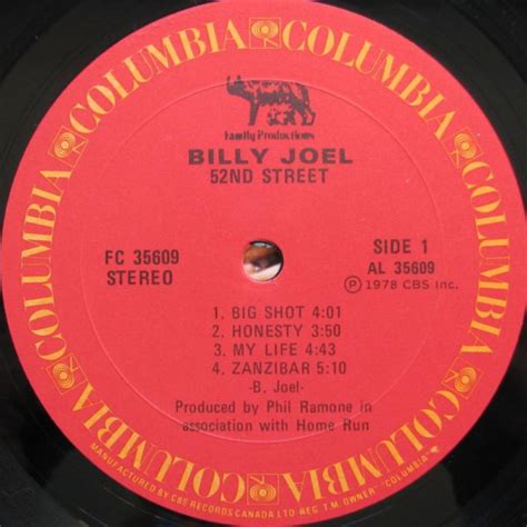 Billy Joel – 52nd Street - NM- – Vinyl Pursuit Inc