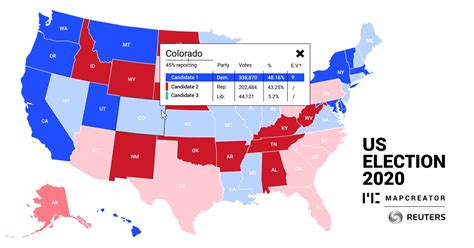 Mapping the U.S. election with live data from Reuters - Mapcreator