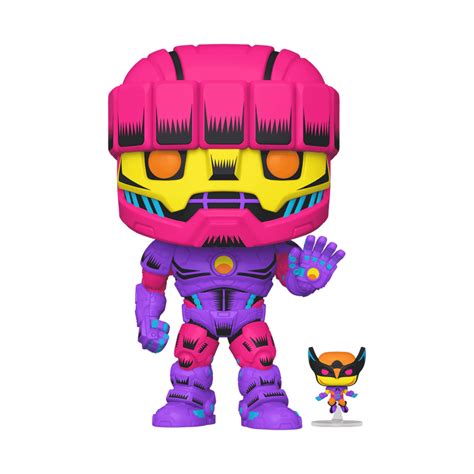 Funko Pop! Jumbo: X-Men Sentinel with Wolverine Black Light Chase Excl ...