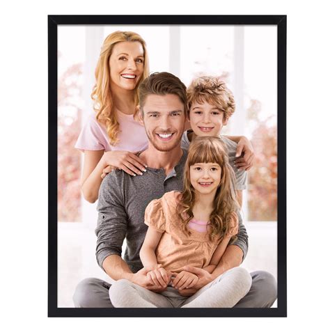 MEBRUDY 11x14 Sleek Black Picture Frame, Versatile Wall or Tabletop ...