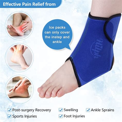 Hilph® Ankle Ice Wrap Reusable Ankle Ice Pack for Ankle & Foot Injuries, Ankle Gel Cold Pack ...