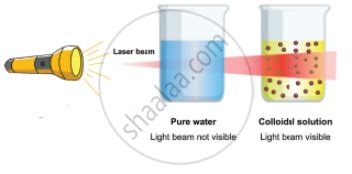 Explain Tyndall effect and Brownian movement with suitable diagram. - Science | Shaalaa.com