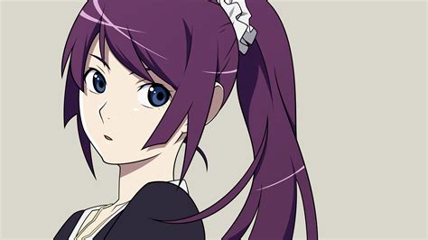 #4570952 ponytail, Senjougahara Hitagi, Monogatari Series, blue eyes ...