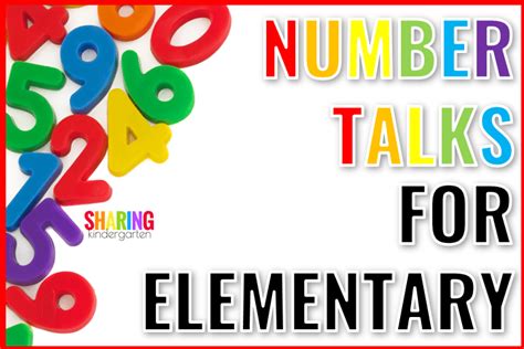 Engaging Number Talks for Elementary - Sharing Kindergarten