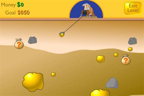 Goldminer Game with Bats and Elves, Freeze Box and Lucky Clover.