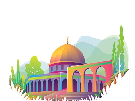 Kumpulan gambar ilustrasi masjid yang mudah digambar Gif - Gerbangilustrasi