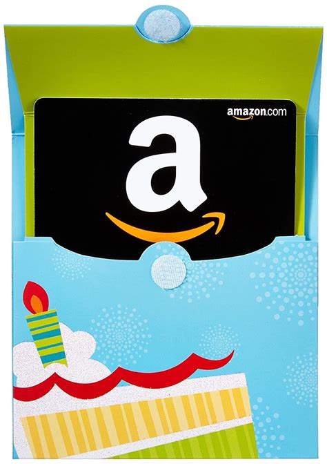 Amazon.com Gift Cards in a Birthday Reveal (Classic Black Card Design ...