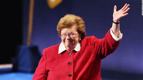 Barbara Mikulski , the longest serving female senator in history, to ...