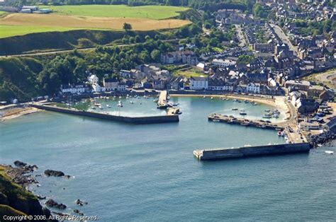 Stonehaven Harbour in Stonehaven, Scotland, United Kingdom